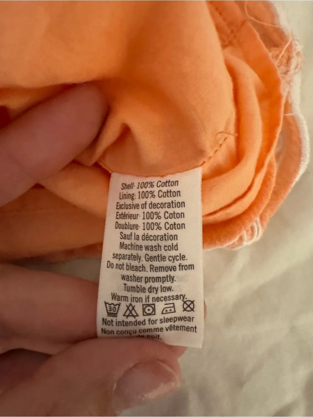 Janie and Jack Embroidered Cotton Dress | Peach/Coral | 6–12 Months